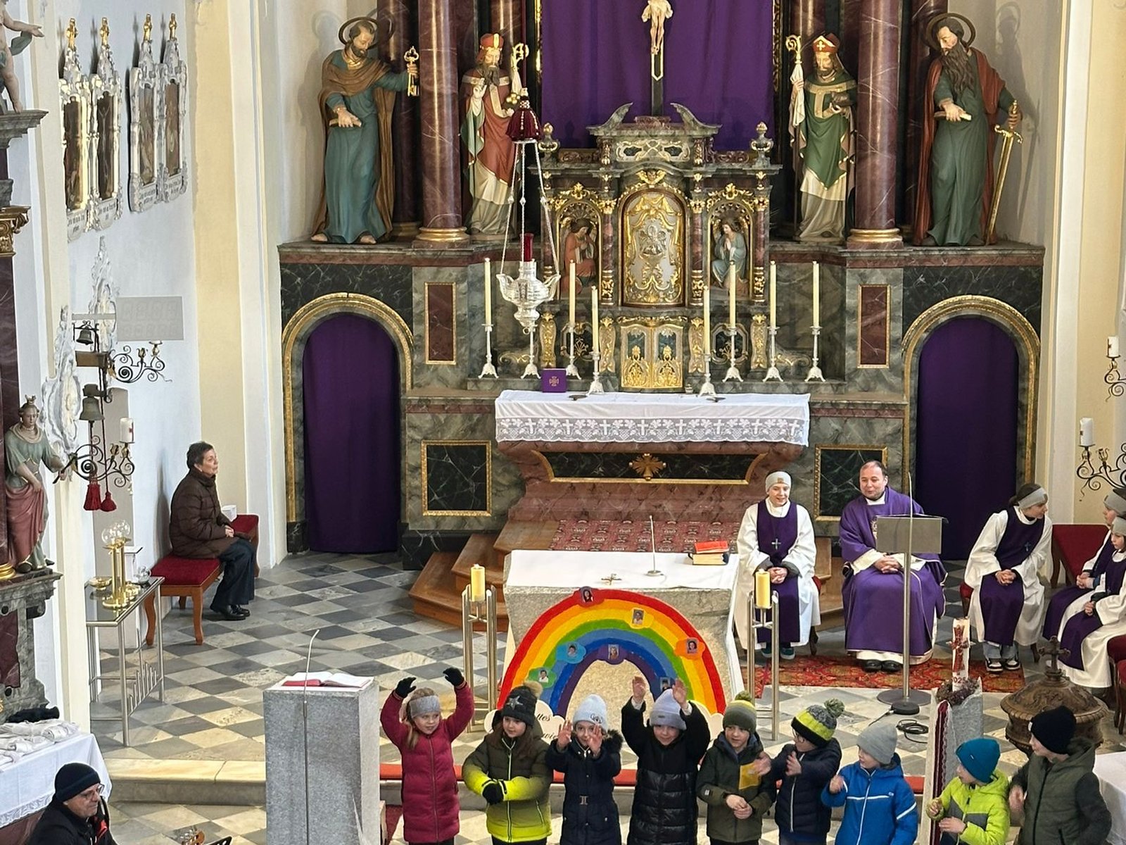 Vorstellung der Erstkommunionkinder in St. Jodok